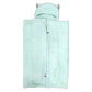 Frazada Poncho Manta Con Capucha Sherpa Infanti Verde Menta - Miniatura 2