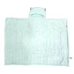 Frazada Poncho Manta Con Capucha Sherpa Infanti Verde Menta - Miniatura 3