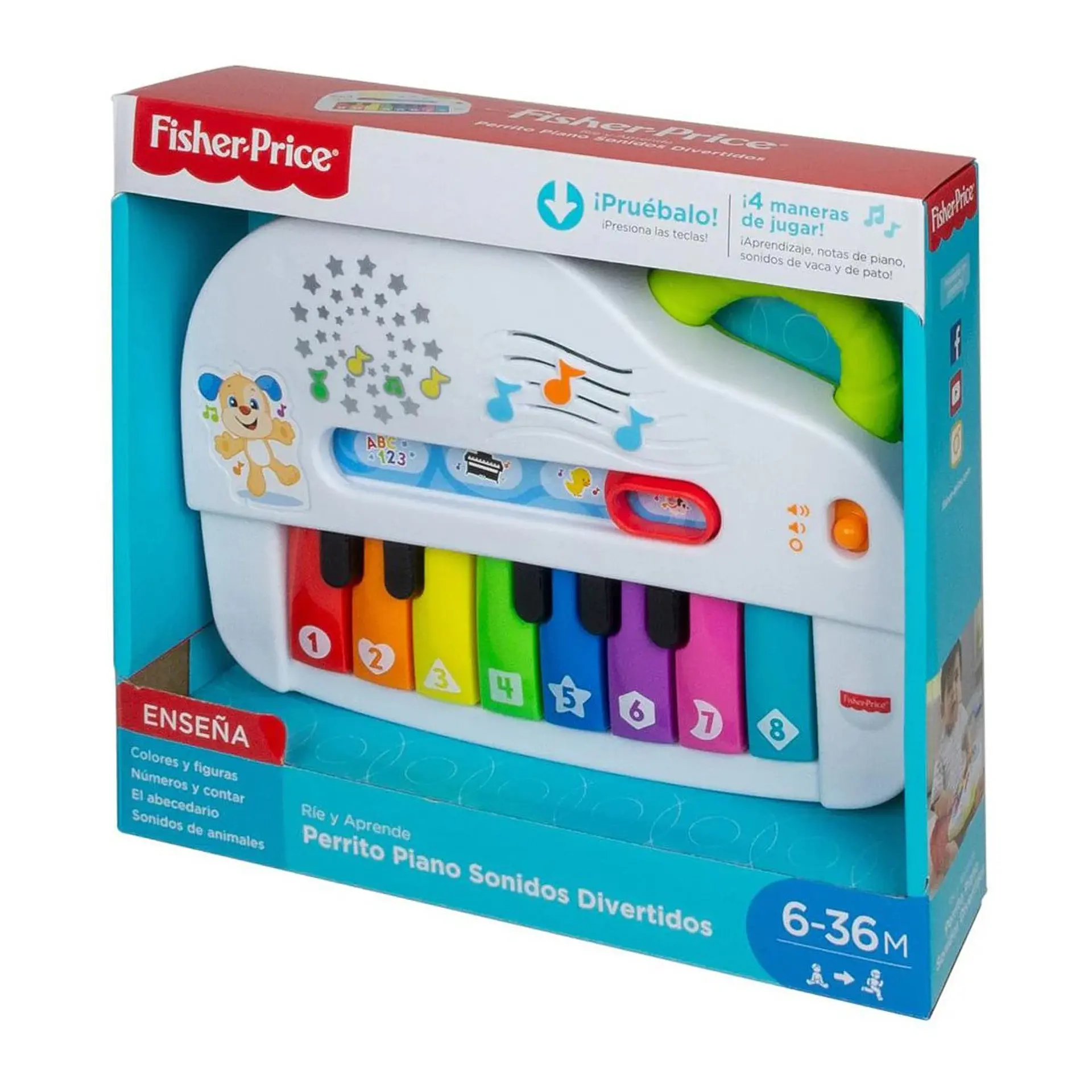 Piano Perrito Sonidos Divertidos Fisher Price GFX33 6