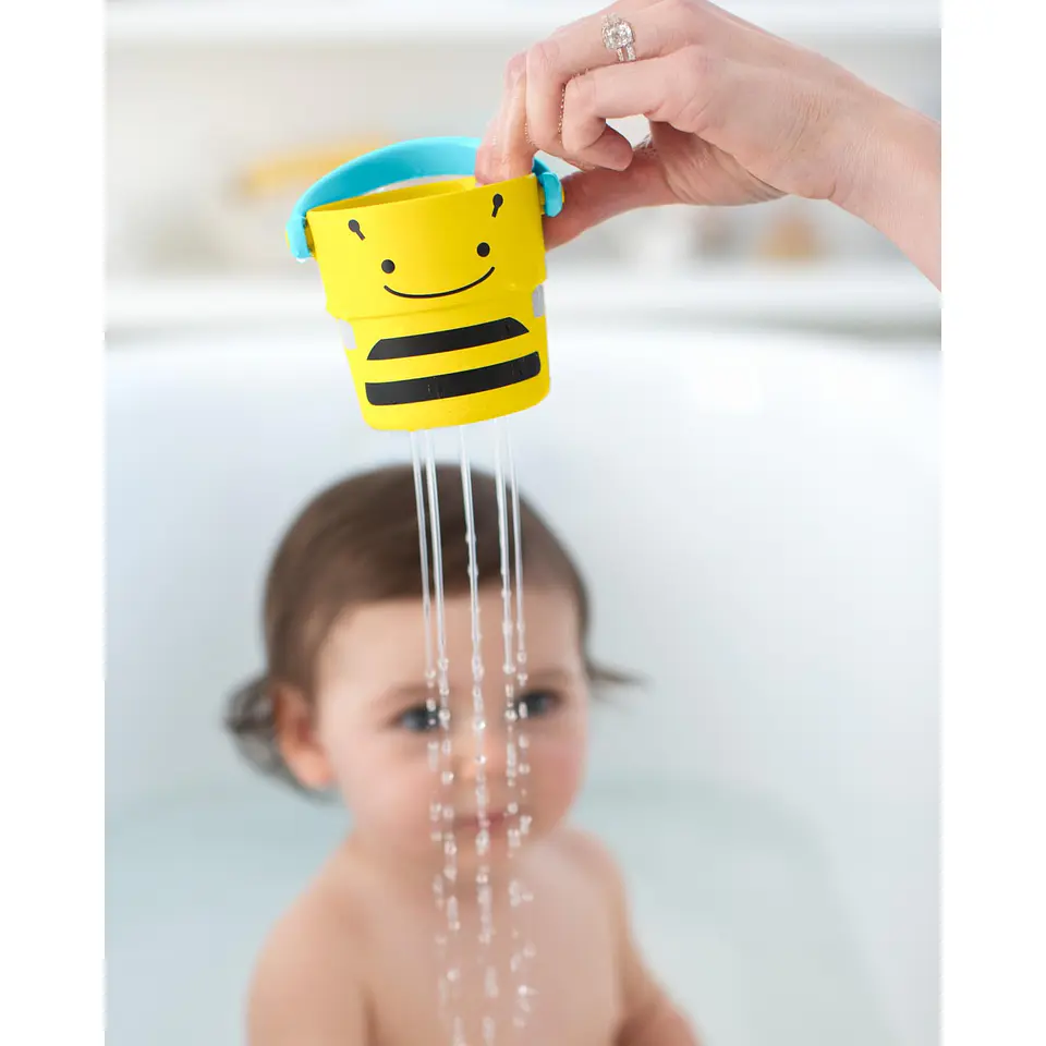 Juguete Agua Baldes Cubetas Zoo Skip Hop Para Apilar 2