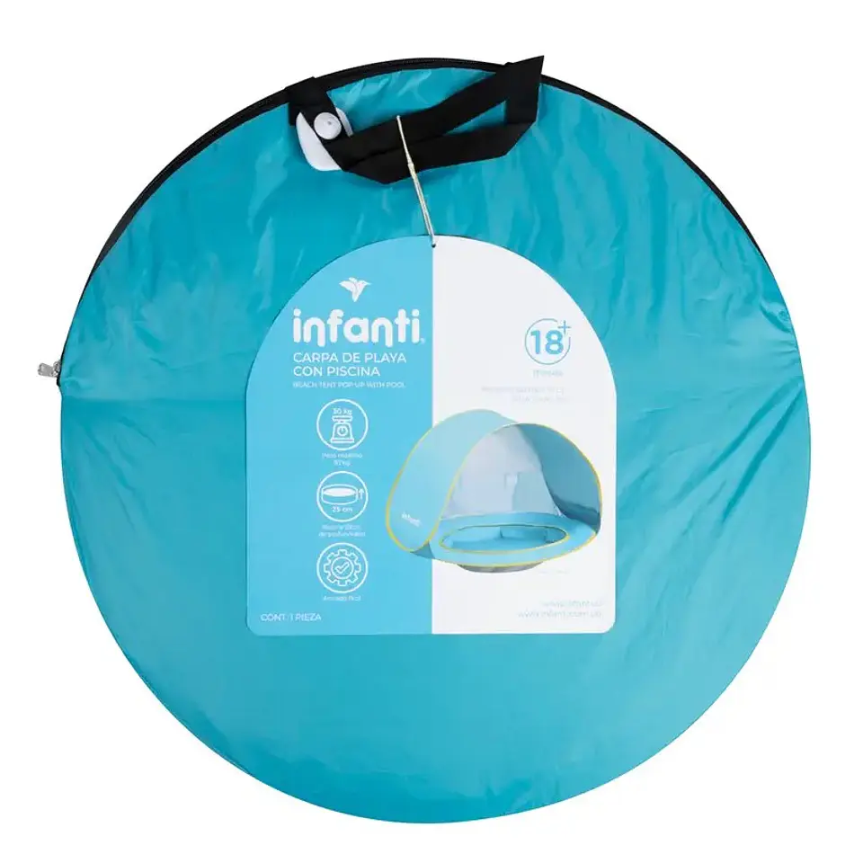 Carpa De Playa Infanti Con Piscina Pop Up 2