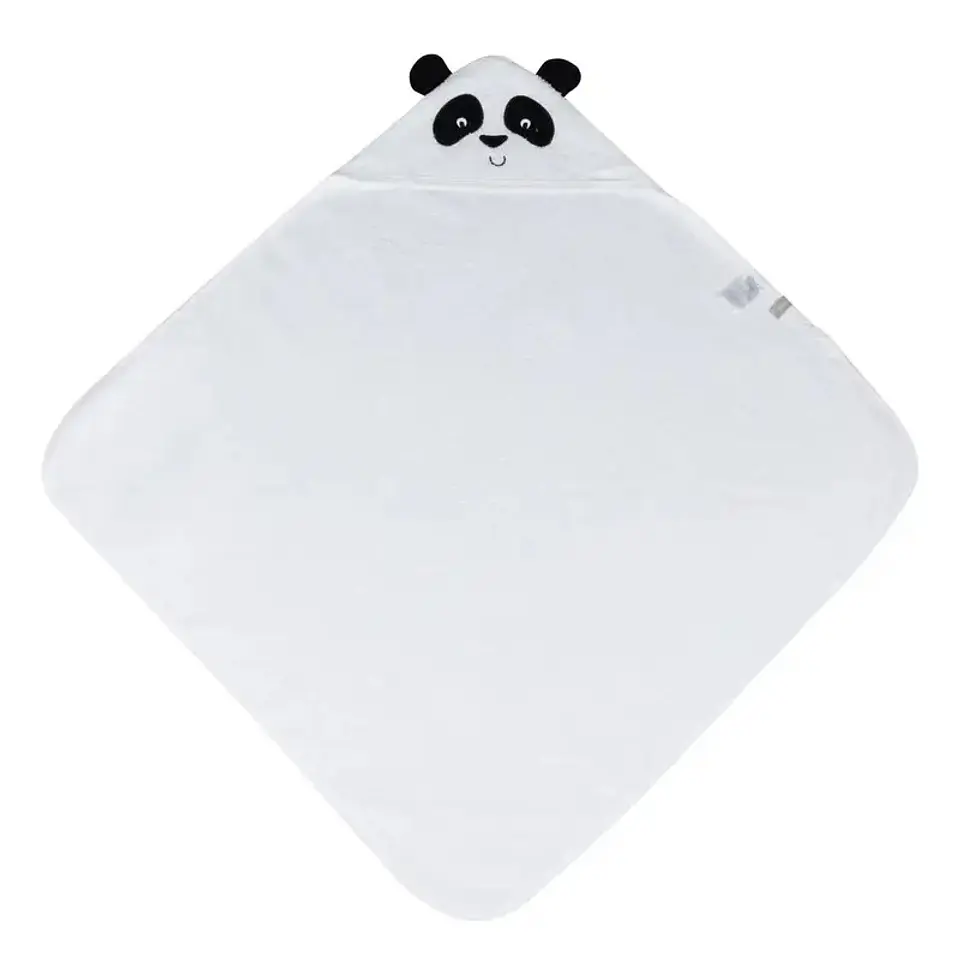 Toalla Capucha Infanti Panda 75x75cm 2