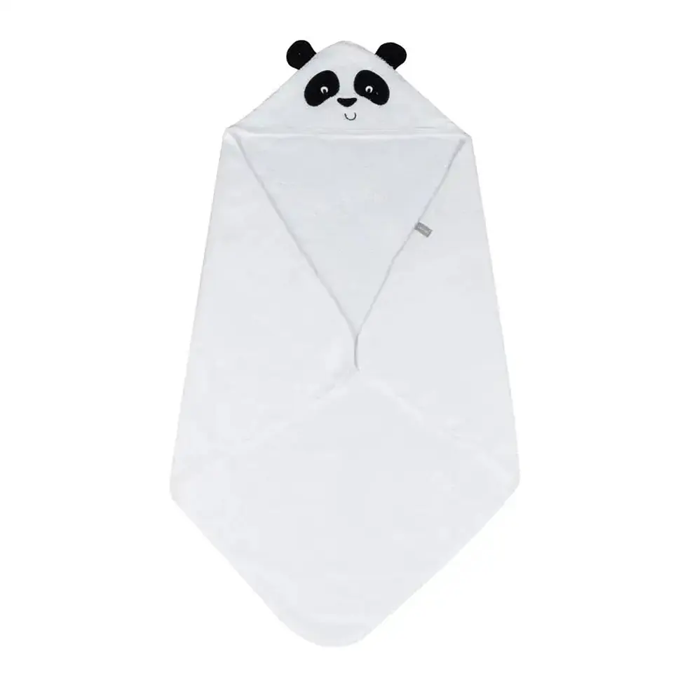 Toalla Capucha Infanti Panda 75x75cm 3