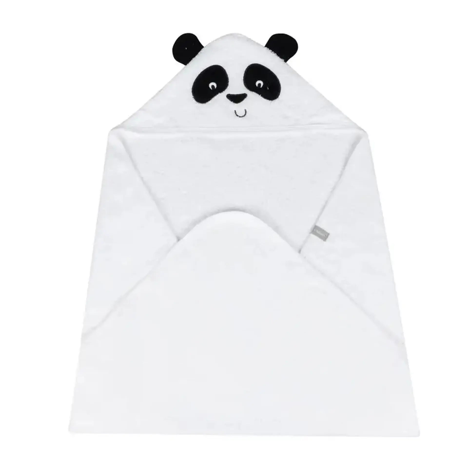 Toalla Capucha Infanti Panda 75x75cm 4