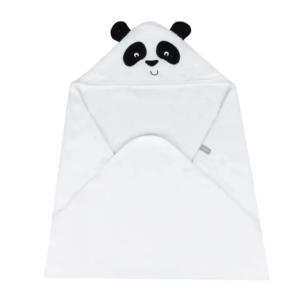 Toalla Capucha Infanti Panda 75x75cm 4