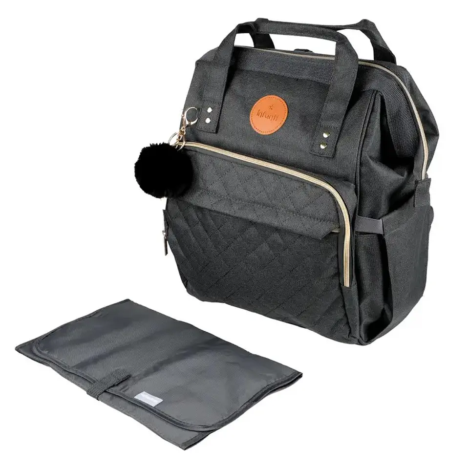 Mochila Pañalera Maternal Infanti Open Negra 2