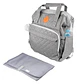 Mochila Pañalera Maternal Infanti Open Gris - Miniatura 2