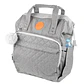 Mochila Pañalera Maternal Infanti Open Gris - Miniatura 4