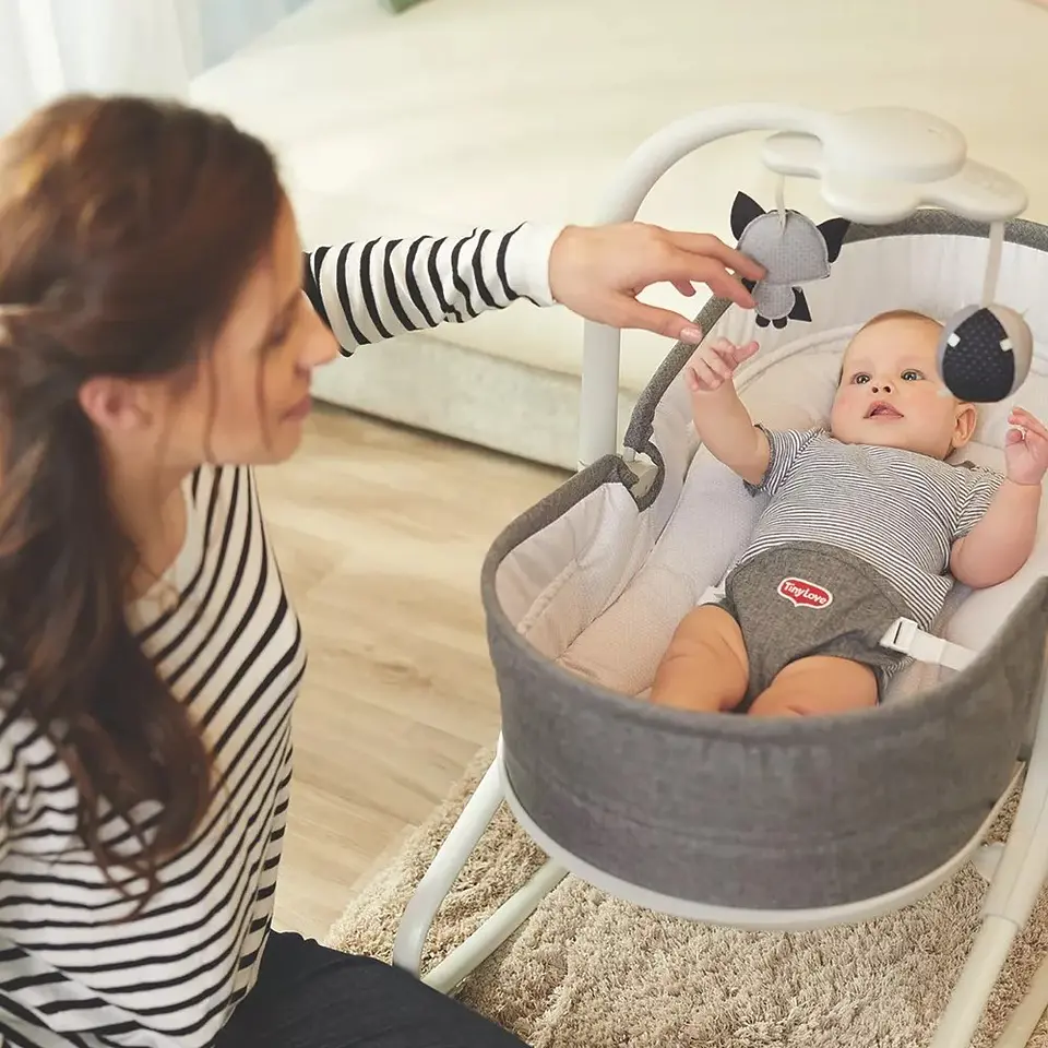 Silla Nido 3 en 1 Rocker Heather gris Tiny Love 7