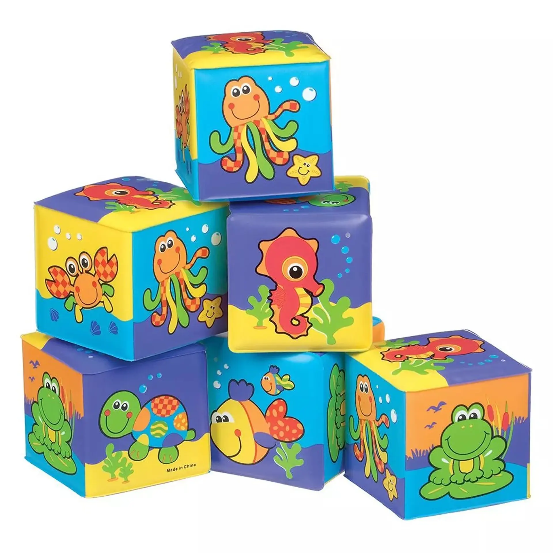 Juguete De Baño Cubos Sensoriales Playgro 1
