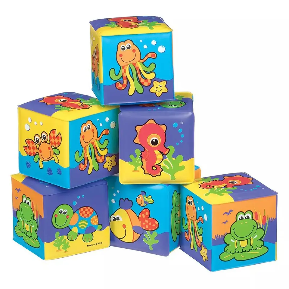 Juguete De Baño Cubos Sensoriales Playgro 1