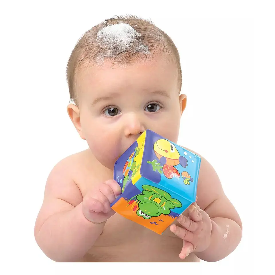 Juguete De Baño Cubos Sensoriales Playgro 3