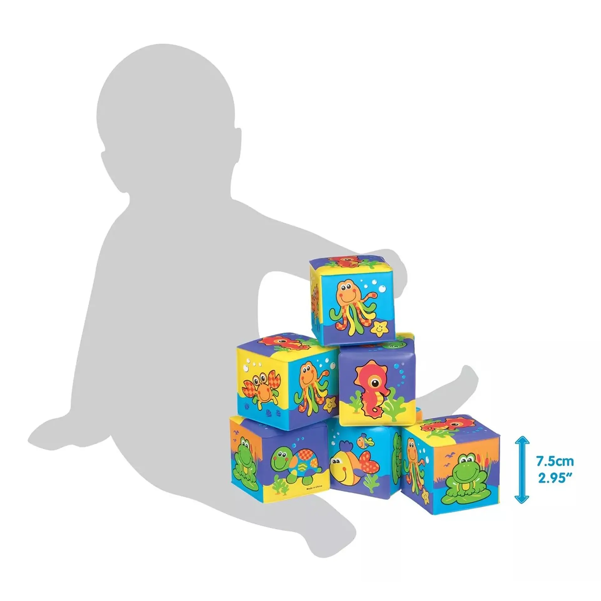 Juguete De Baño Cubos Sensoriales Playgro 4