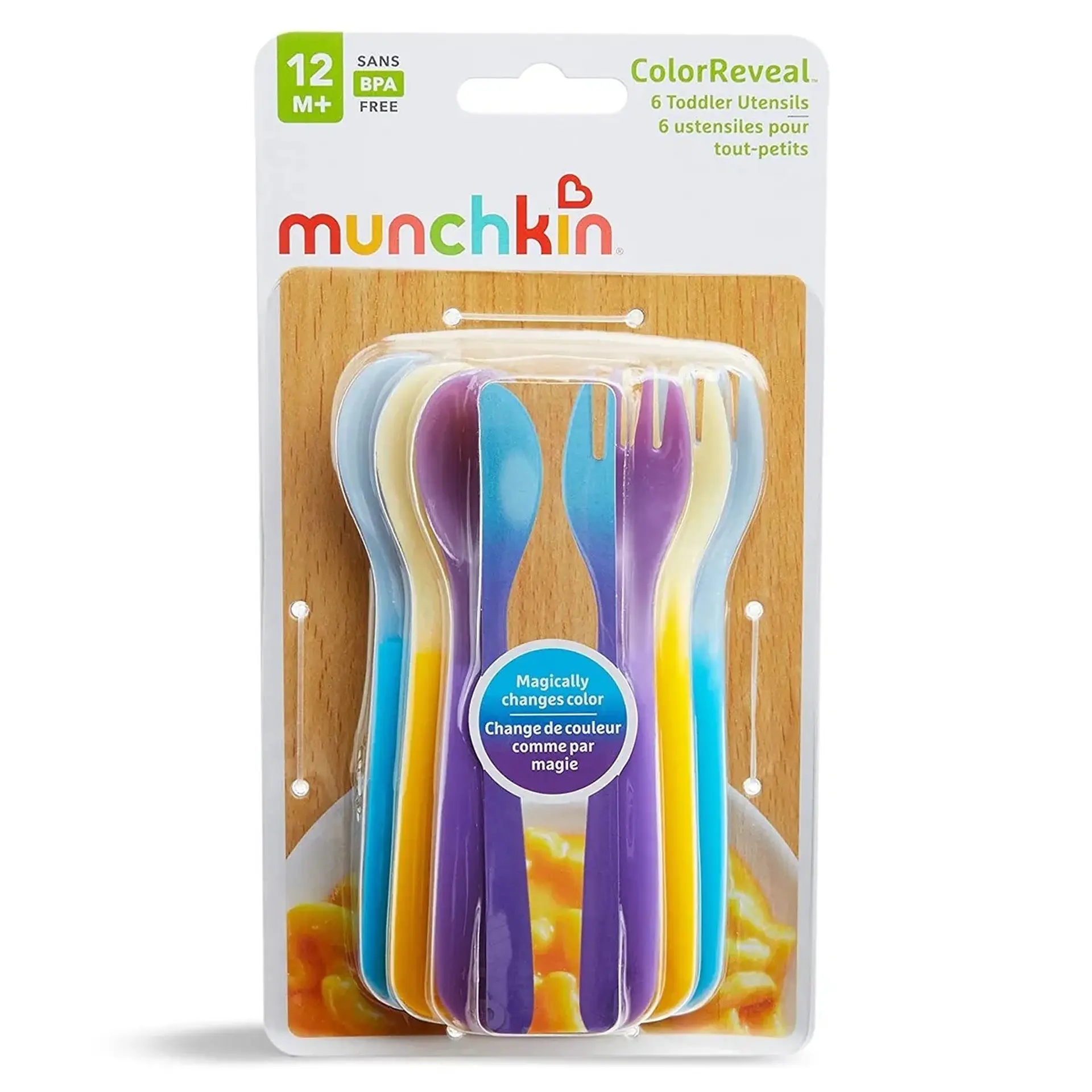 Set Tenedor Y Cucharas Cambian De Color 6pcs Munchkin 1