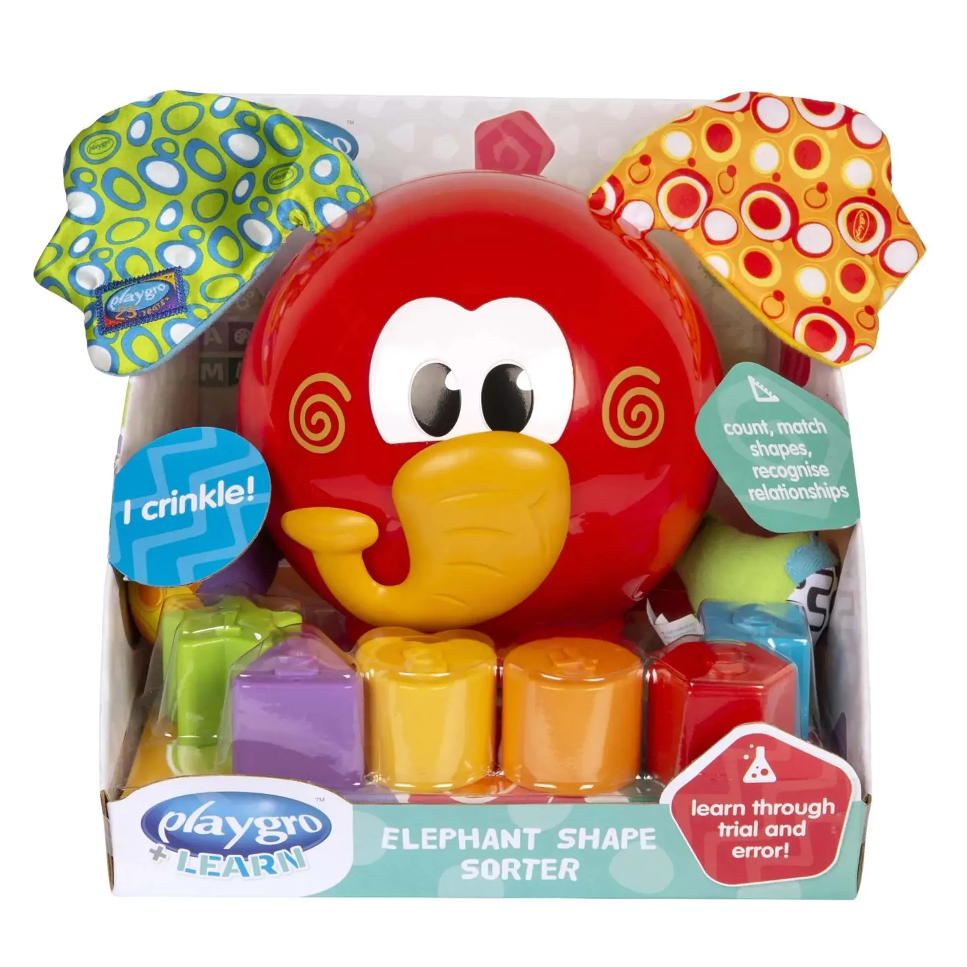 Juguete Didáctico Elefante Clasifica Y Aprende Playgro 6