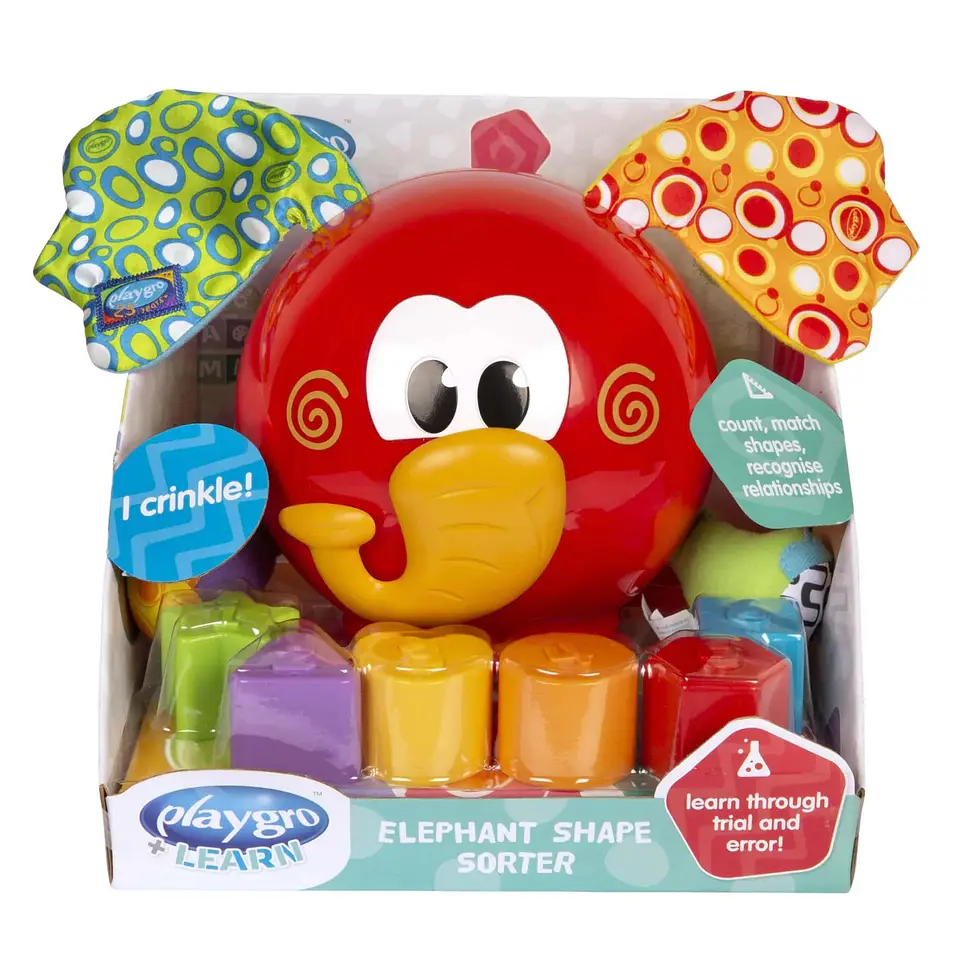 Juguete Didáctico Elefante Clasifica Y Aprende Playgro 6