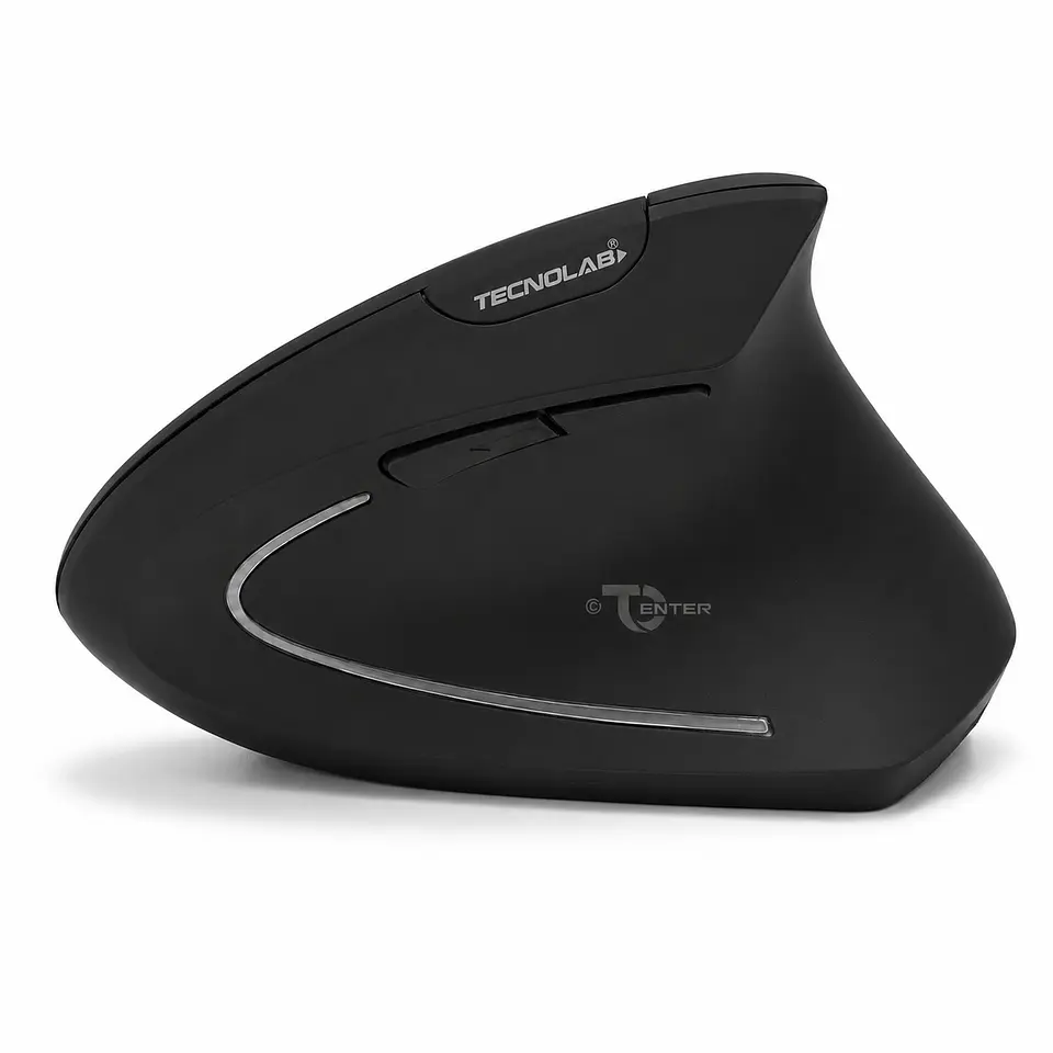 Mouse Vertical Tecnolab ErgoClick TL128 Dual BT 2.4GHz USB-C 3