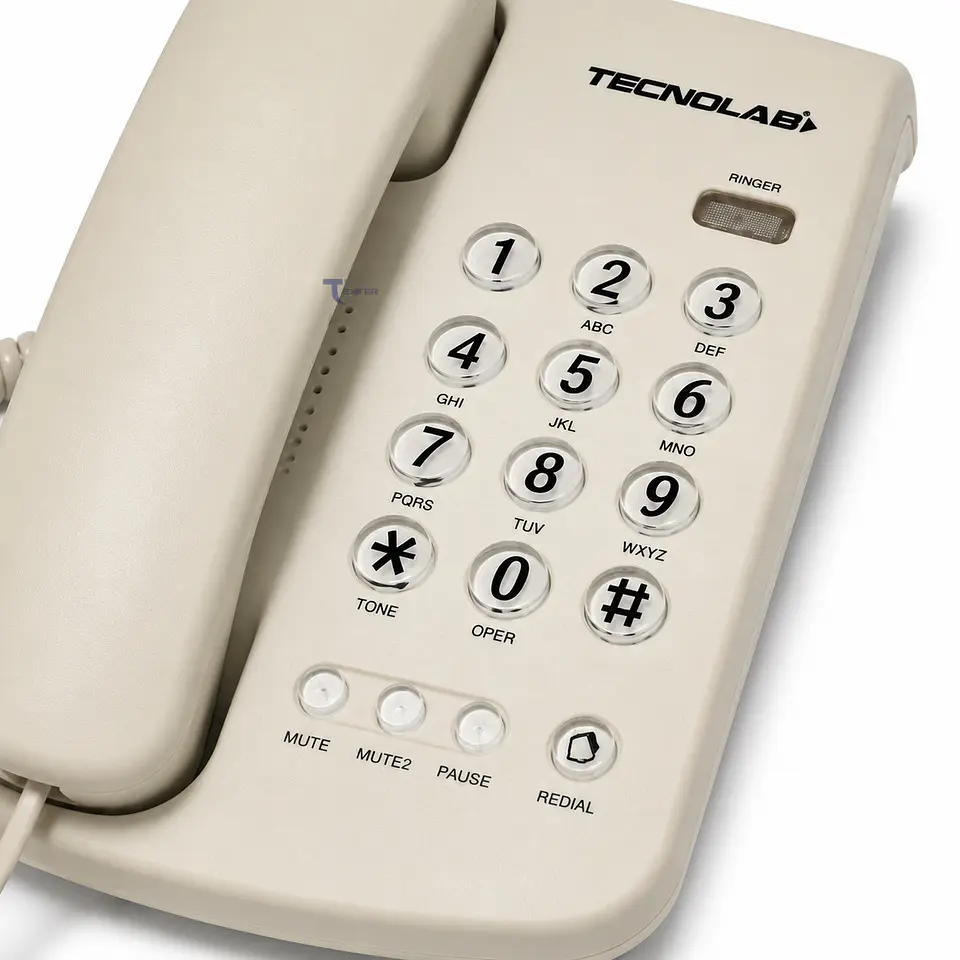 Teléfono Sobremesa Tecnolab TL483 Blanco 3