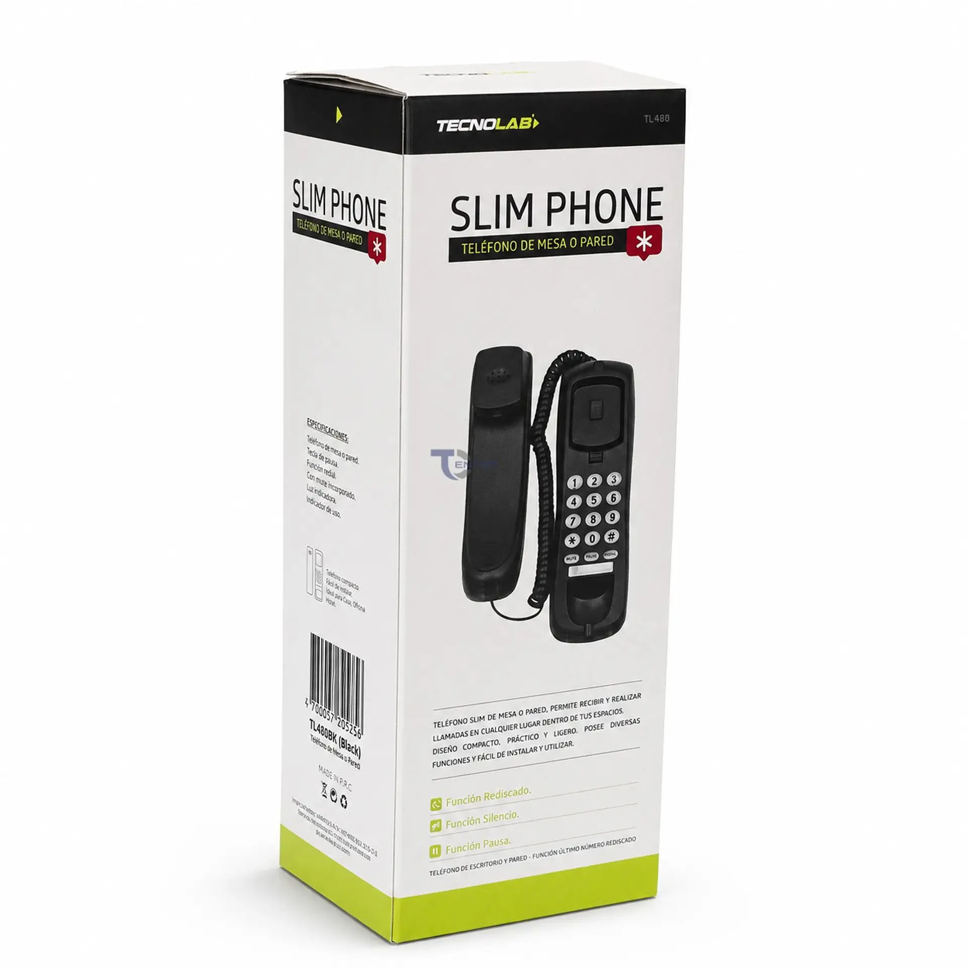 Teléfono Fijo Góndola Tecnolab TL480BK Negro 6