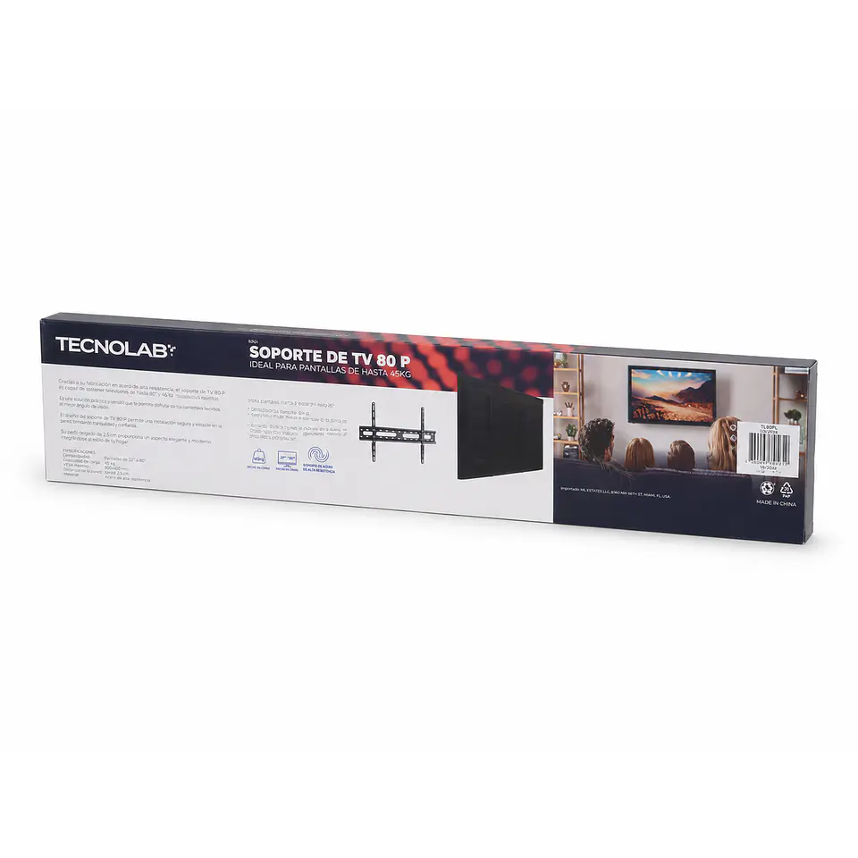 Soporte TV Fijo 37-80″ 45 kg Tecnolab TL502 3