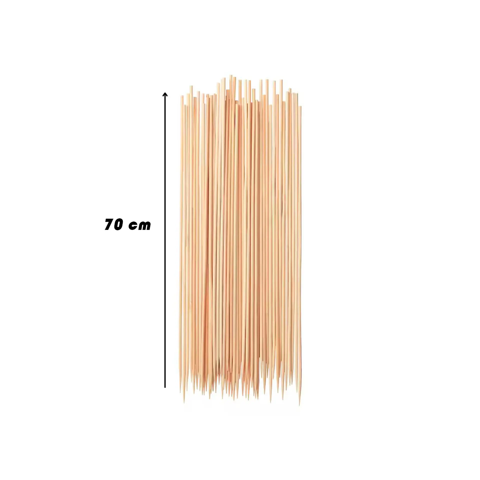 Palos Para Brochetas Anticuchos Pinchos 70cm 2