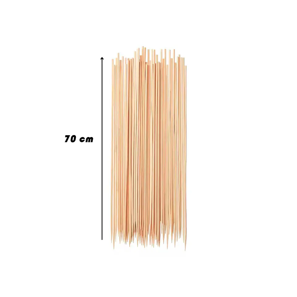 Palos Para Brochetas Anticuchos Pinchos 70cm 2