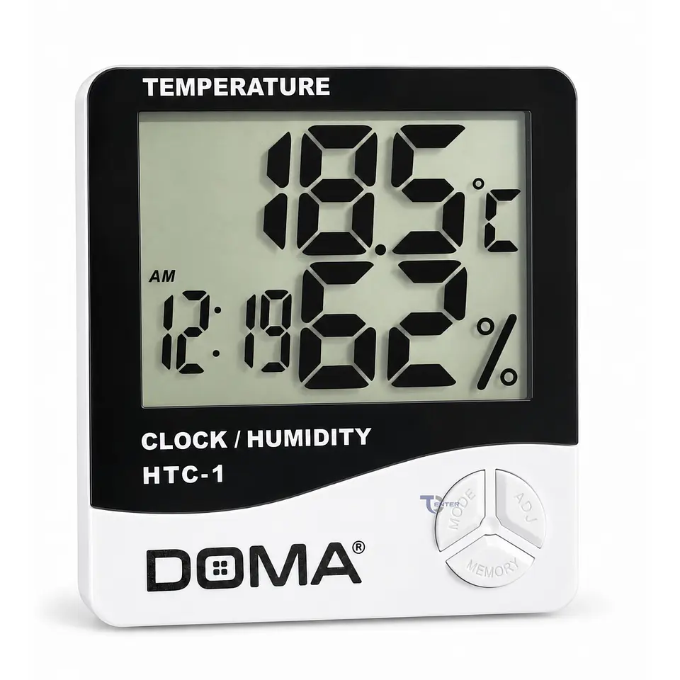 Reloj Digital Doma Termohigrómetro Humedad DM0053 1