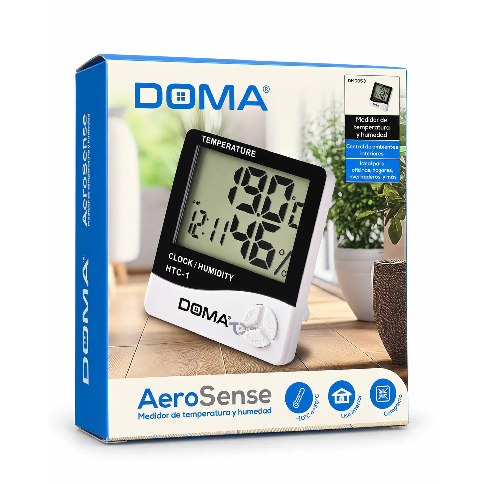 Reloj Digital Doma Termohigrómetro Humedad DM0053 4