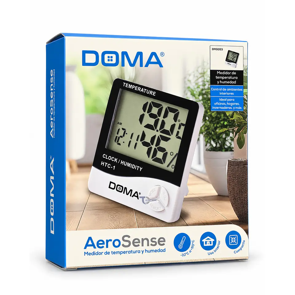 Reloj Digital Doma Termohigrómetro Humedad DM0053 4