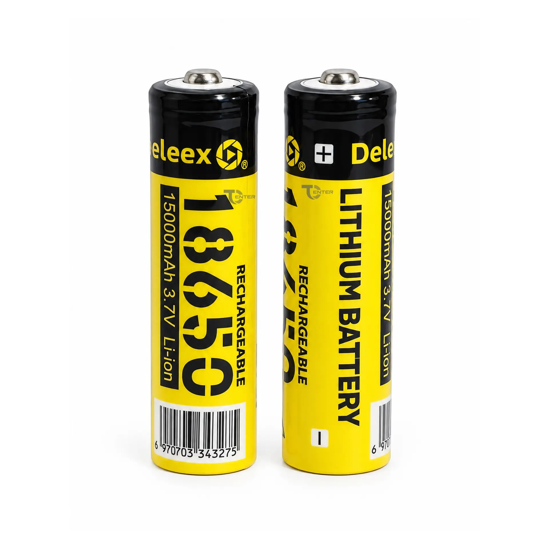 Pack 2 Baterías Deleex 18650 3,7V Punta M2 3