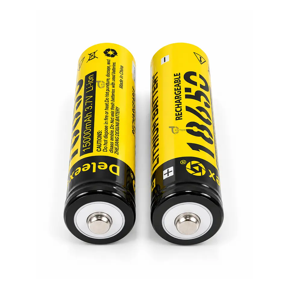 Pack 2 Baterías Deleex 18650 3,7V Punta M2 4