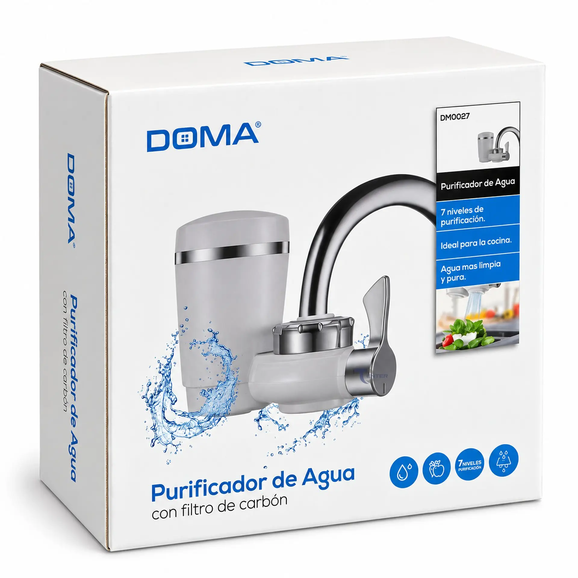 Purificador de Agua Universal Doma DM0037 Filtro de Carbón 6