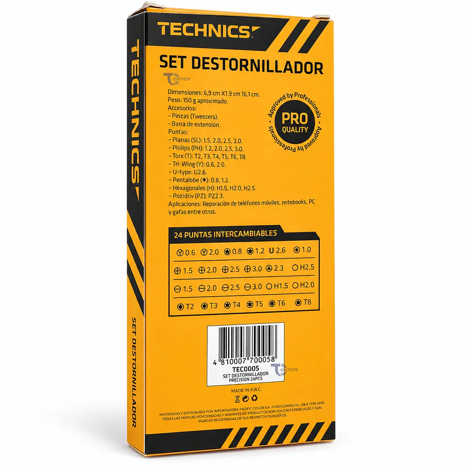 Set Destornillador Precisión Technics TEC0005 24 Puntas 5