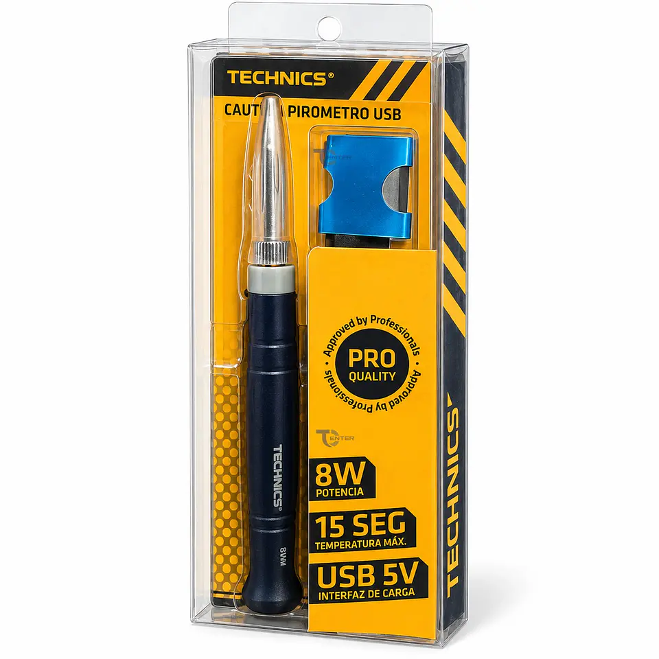 Cautín Pirómetro USB 8W 5V Technics TEC0008 4