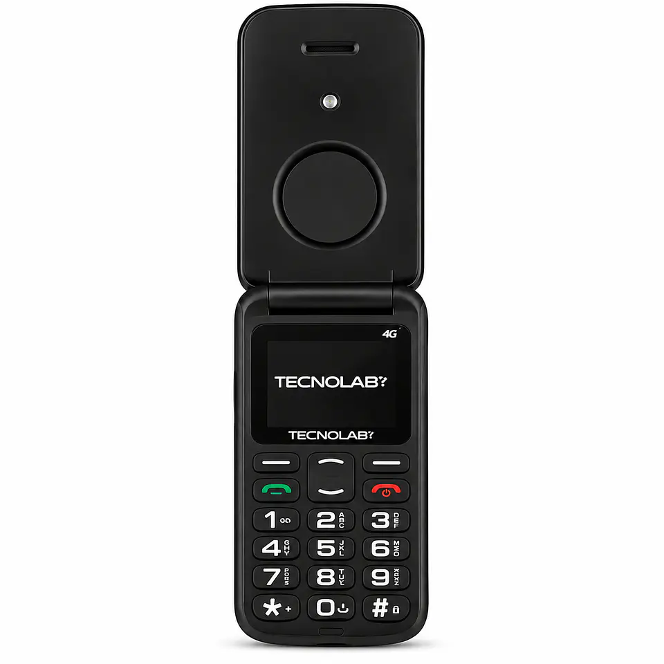 Celular Adulto Mayor 4G Flip Tecnolab TL886BK Negro 2