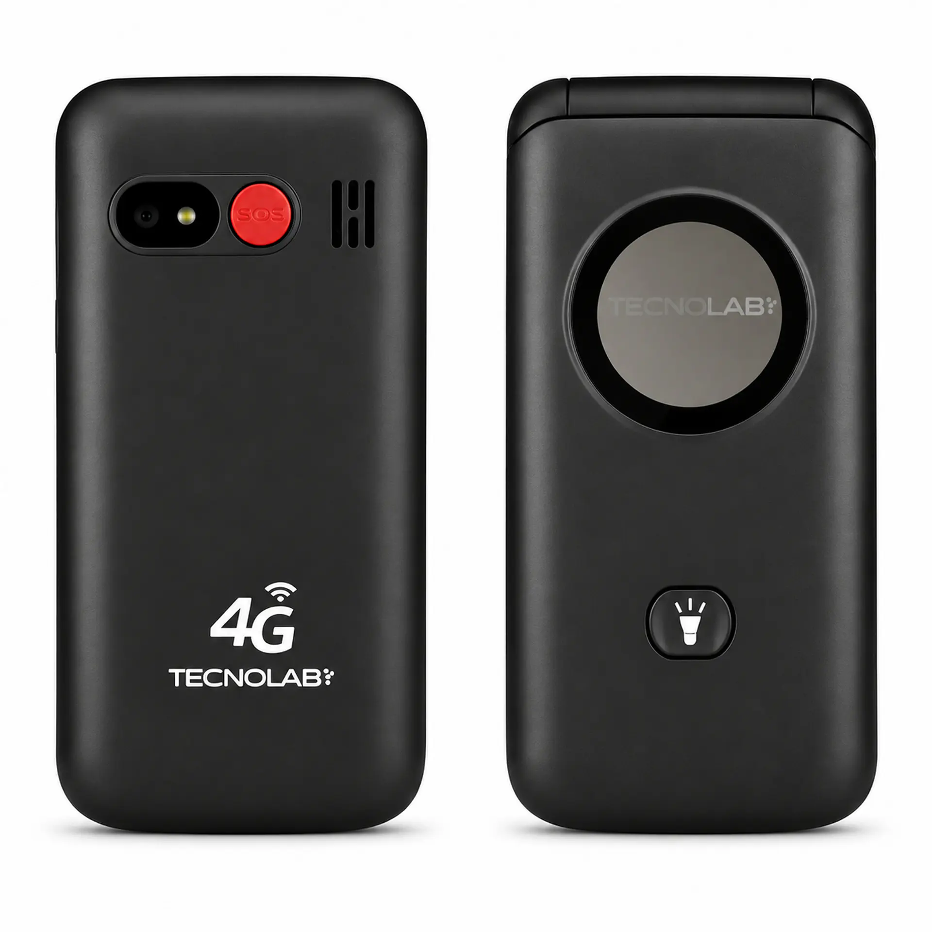 Celular Adulto Mayor 4G Flip Tecnolab TL886BK Negro 3