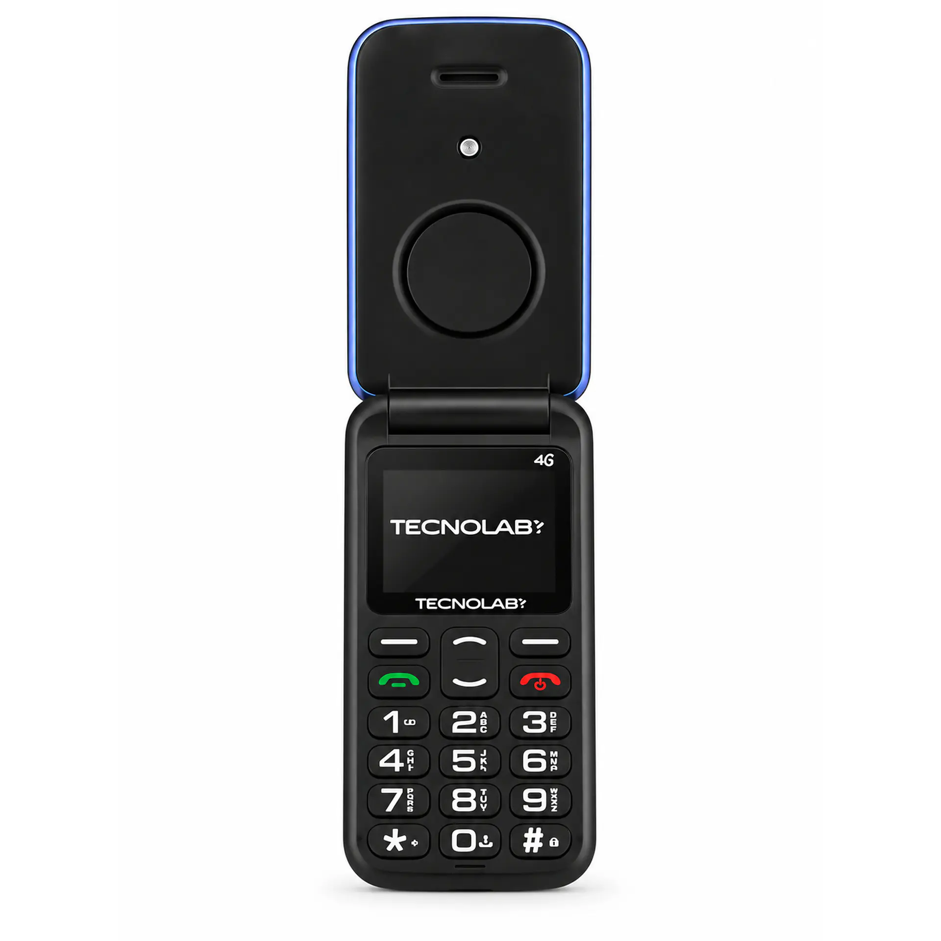 Celular Adulto Mayor 4G Flip Tecnolab TL886BL Azul 2