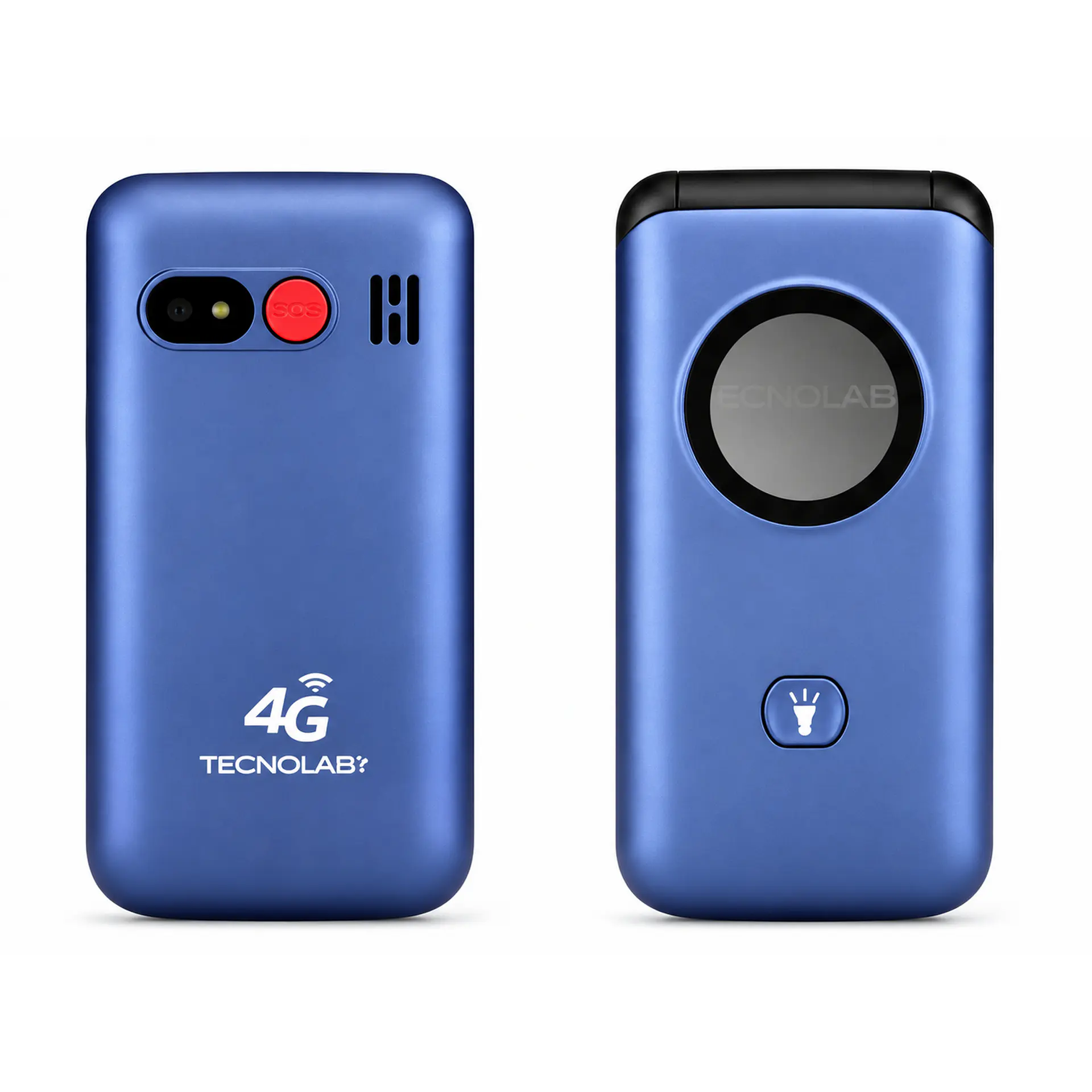 Celular Adulto Mayor 4G Flip Tecnolab TL886BL Azul 3