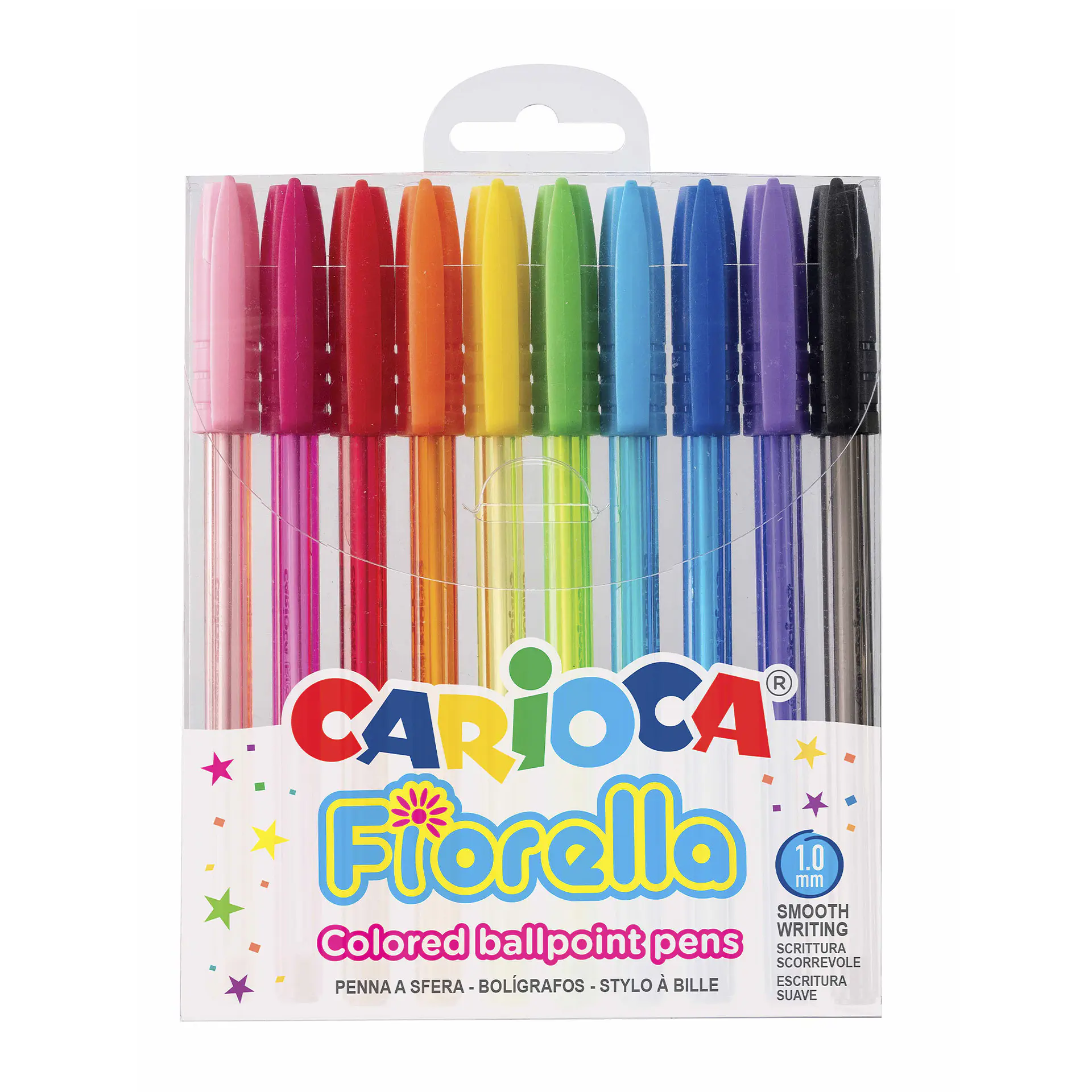 Bolígrafos Carioca Fiorella 10 Unidades Colores Surtidos 1