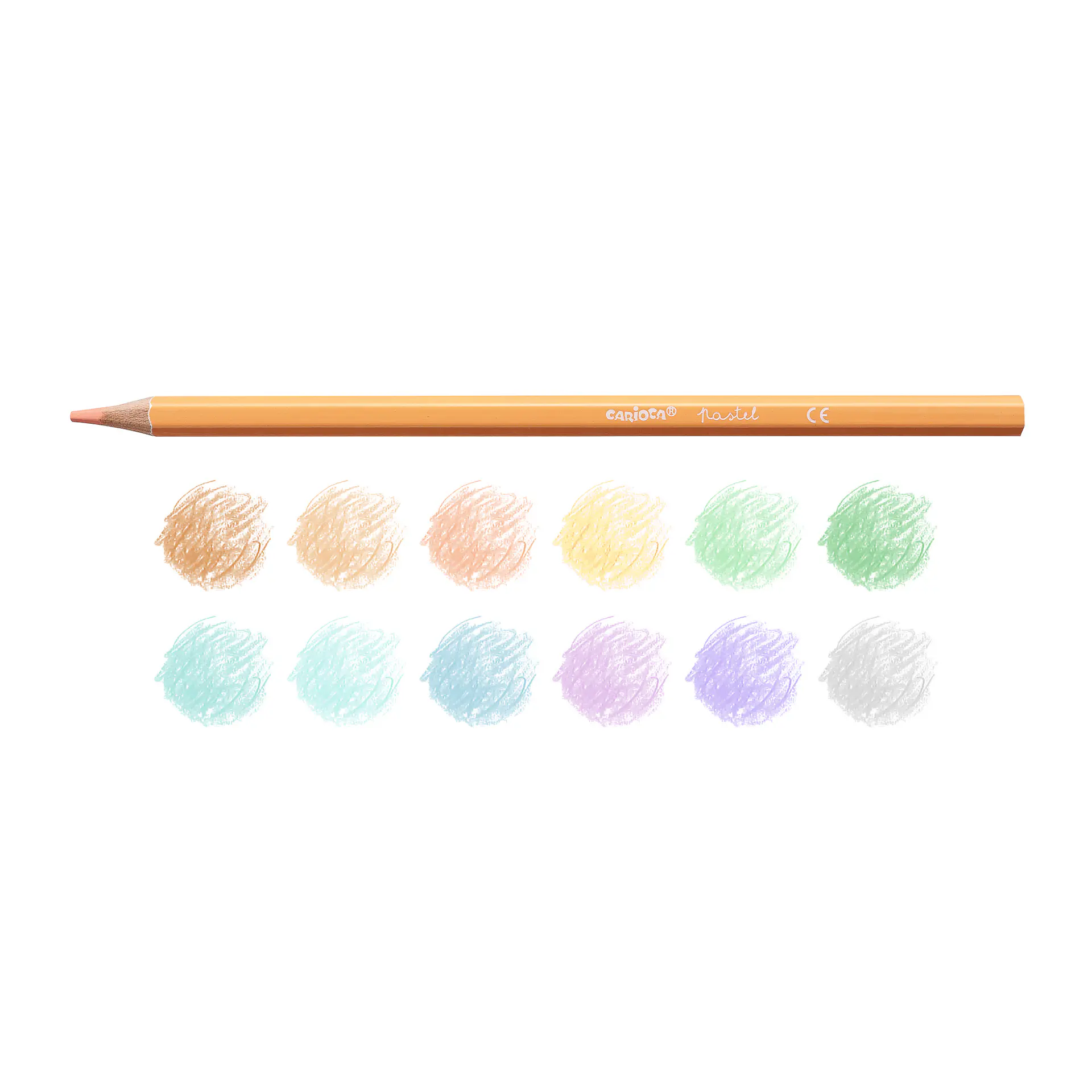 Lápices de Colores Pastel Carioca 12 Unidades 2