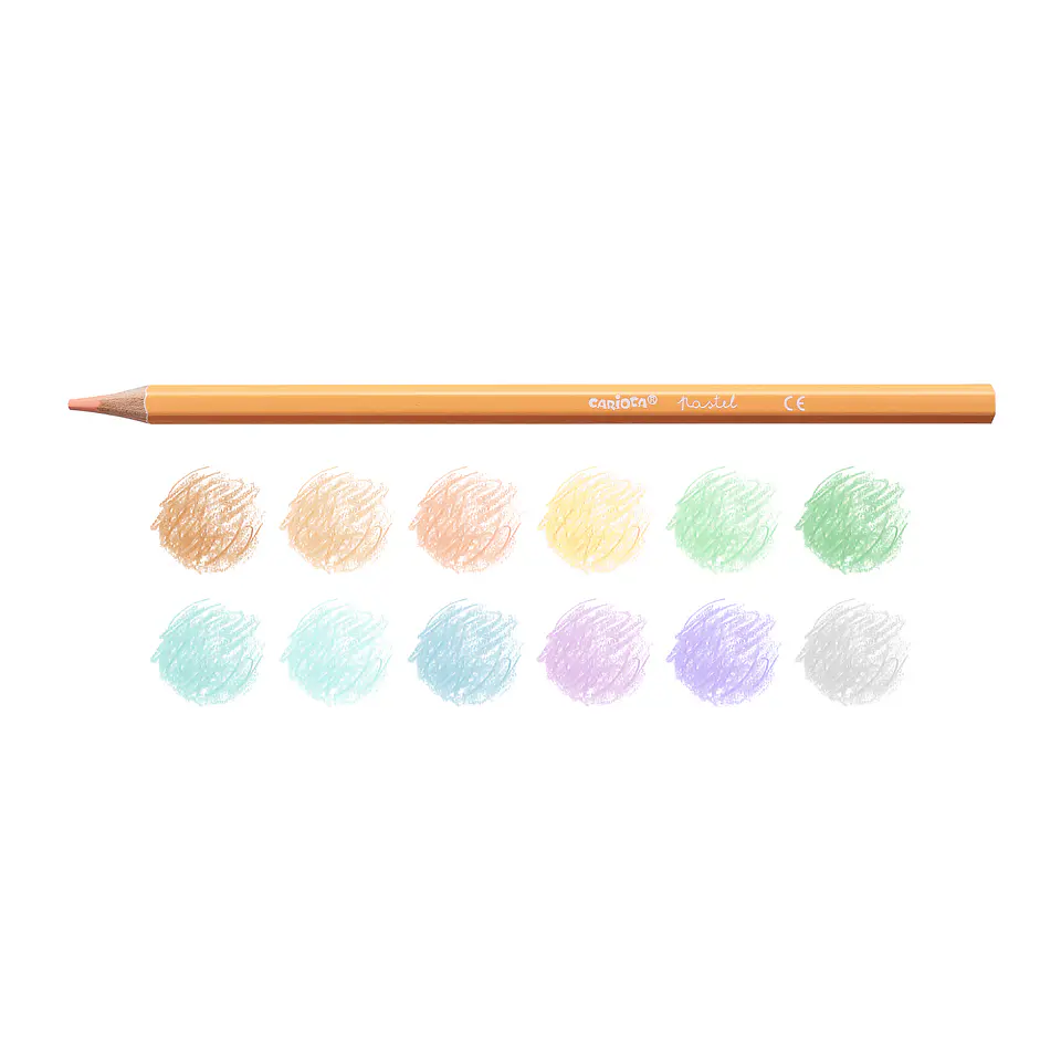 Lápices de Colores Pastel Carioca 12 Unidades 2
