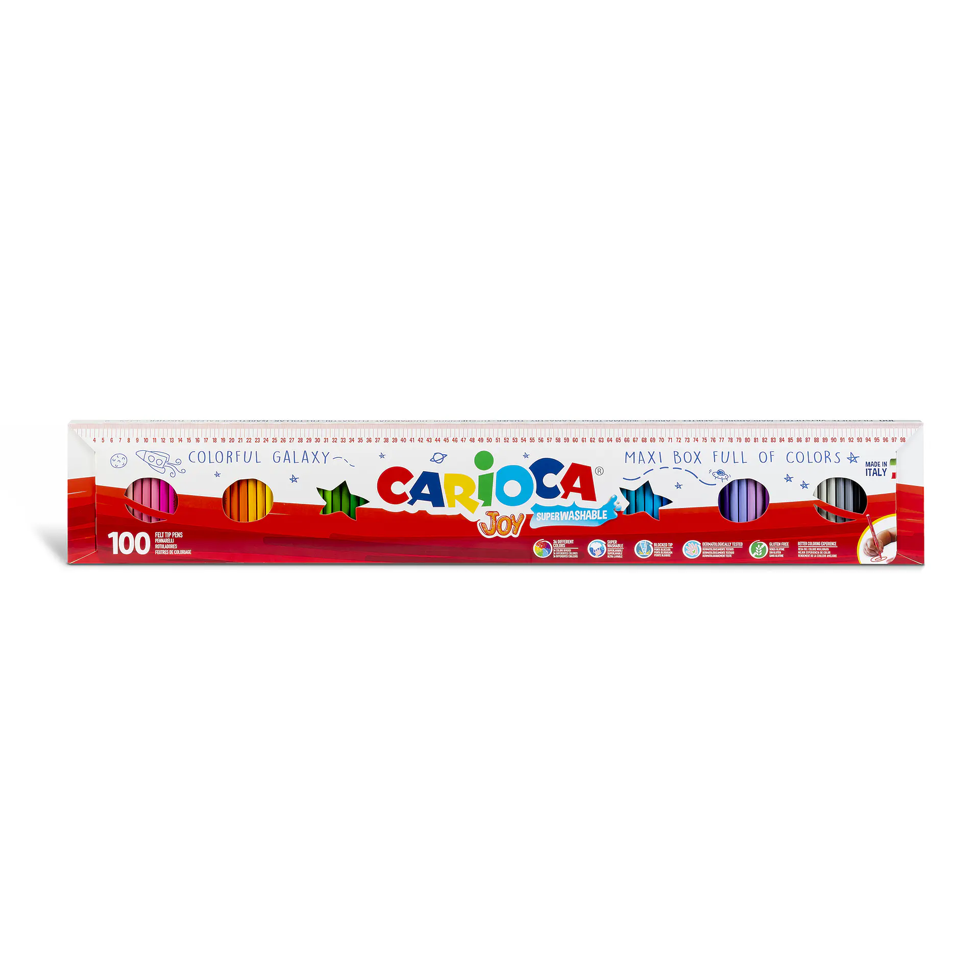 Plumones Carioca Joy 100 Unidades · Maxi Box de 1 Metro 1