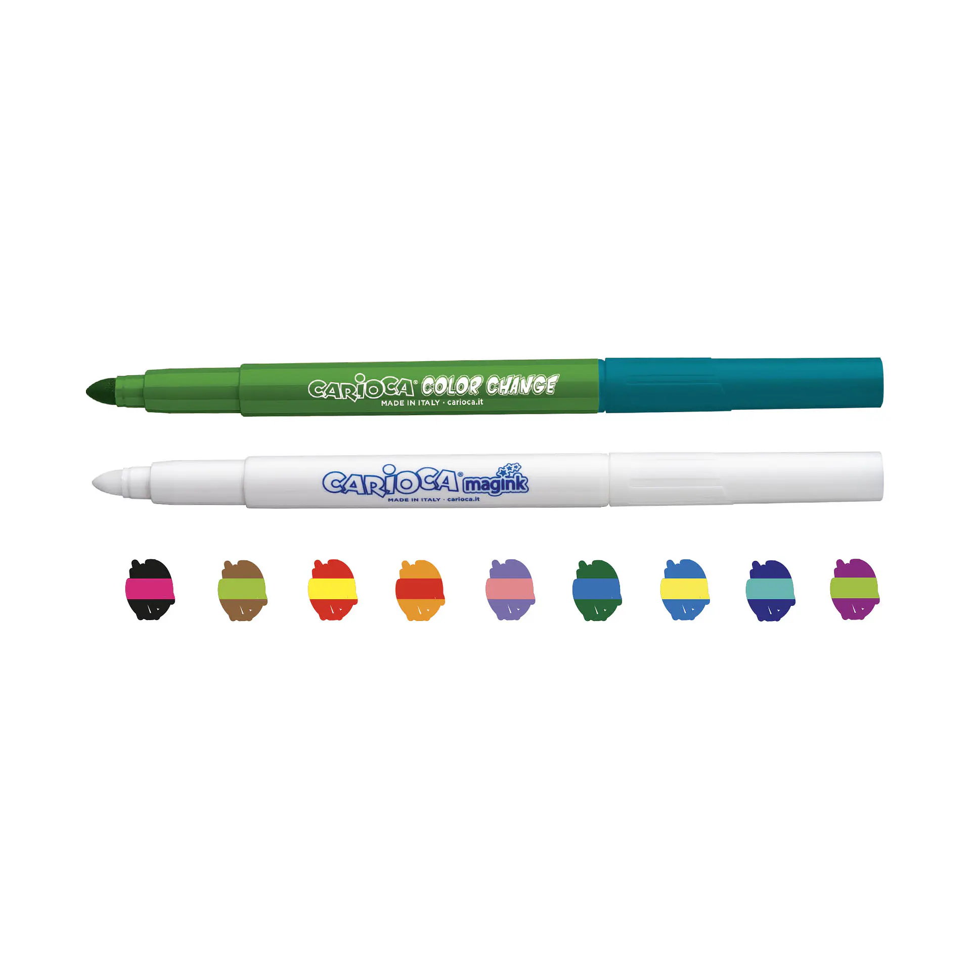 Plumones Carioca Magic Color Change 10 Unidades · 18 Colores 3