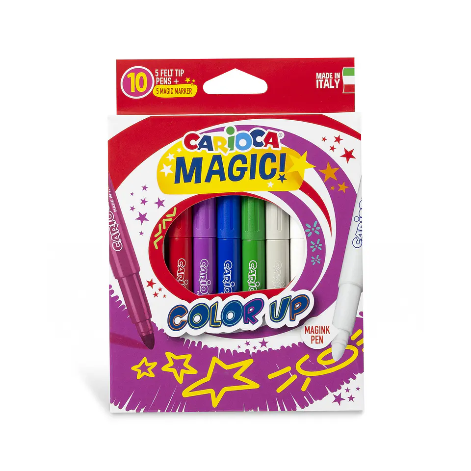 Plumones Carioca Magic Color Up 10 Unidades con 5 Maginks 1