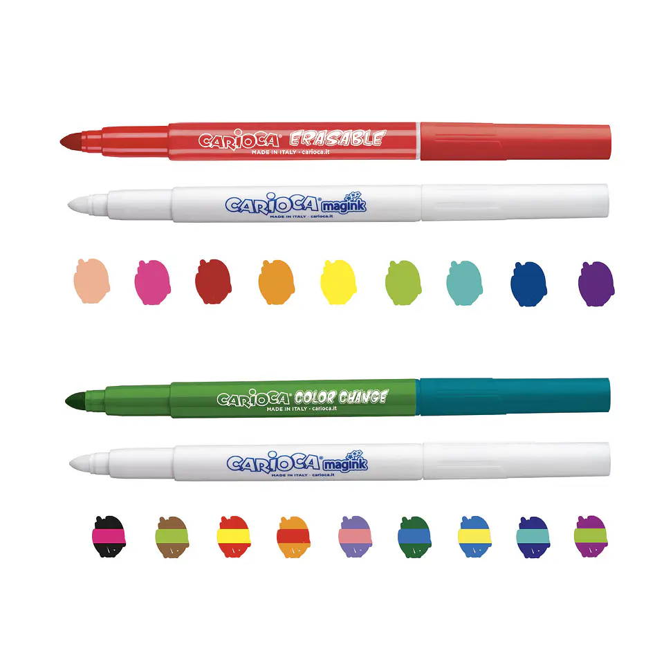 Plumones Carioca Magic 20 Unidades Borrable y Color Change 2