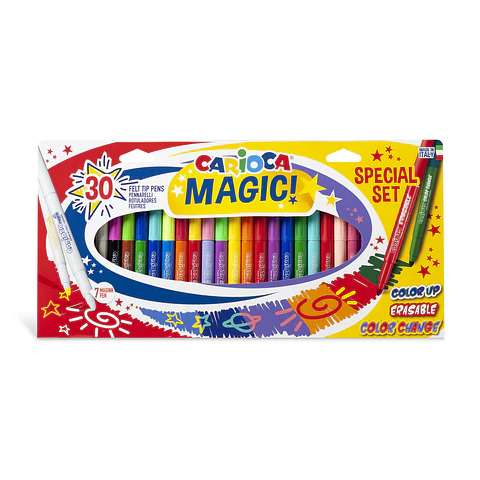 Plumones Carioca Magic Special Set 30 Unidades 3 Efectos