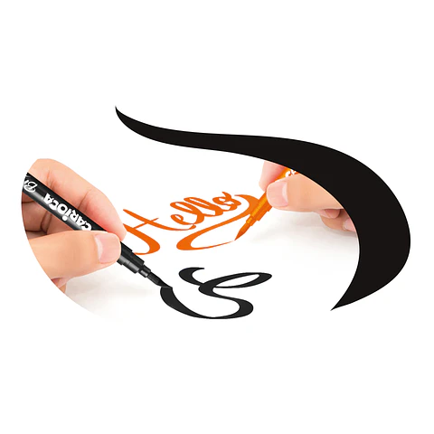Plumones Carioca Super Brush 10 Unidades Punta Pincel