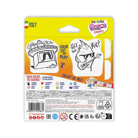Plumones Perfumados con Sello Carioca Perfume Stamps x8