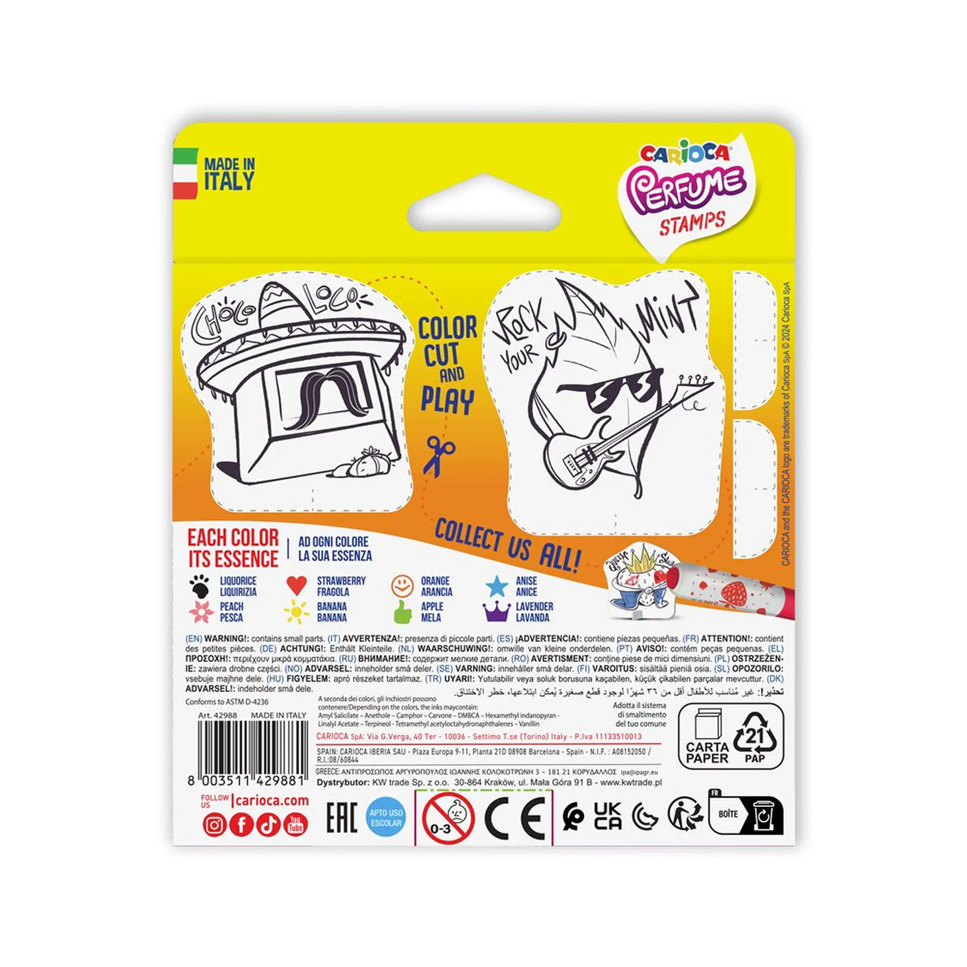 Plumones Perfumados con Sello Carioca Perfume Stamps x8 2