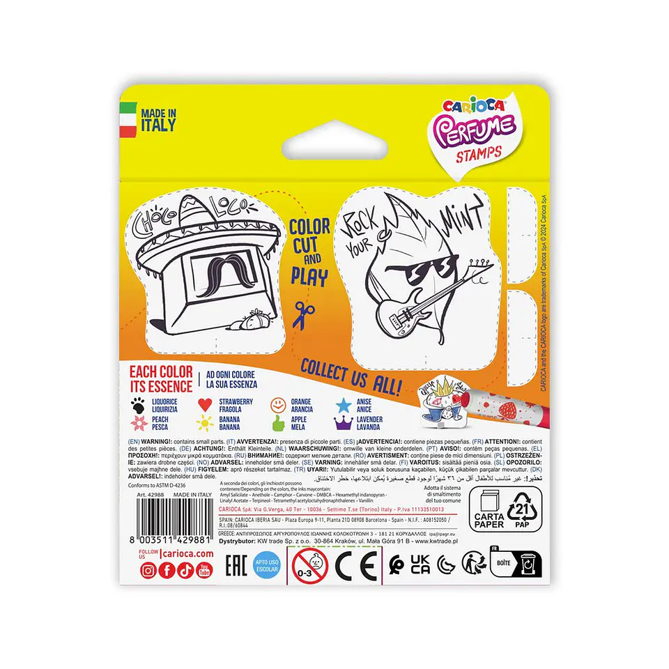 Plumones Perfumados con Sello Carioca Perfume Stamps x8 2